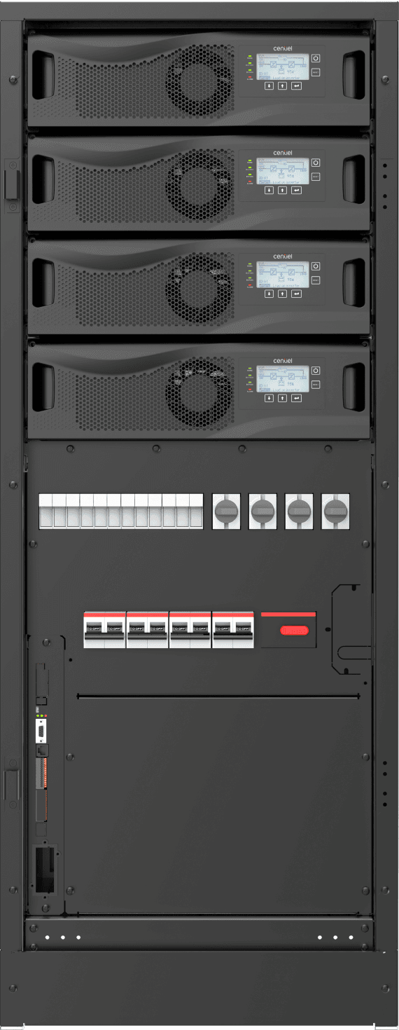 Centiel 100 kW UPS anlæg CAB_CP100-E-B0