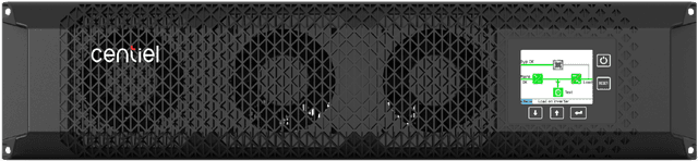 Ceniel rack-mounted UPS with dual-fan ventilation and digital display