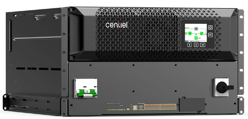 Ceniel rack-mounted UPS system with digital display and ventilation design