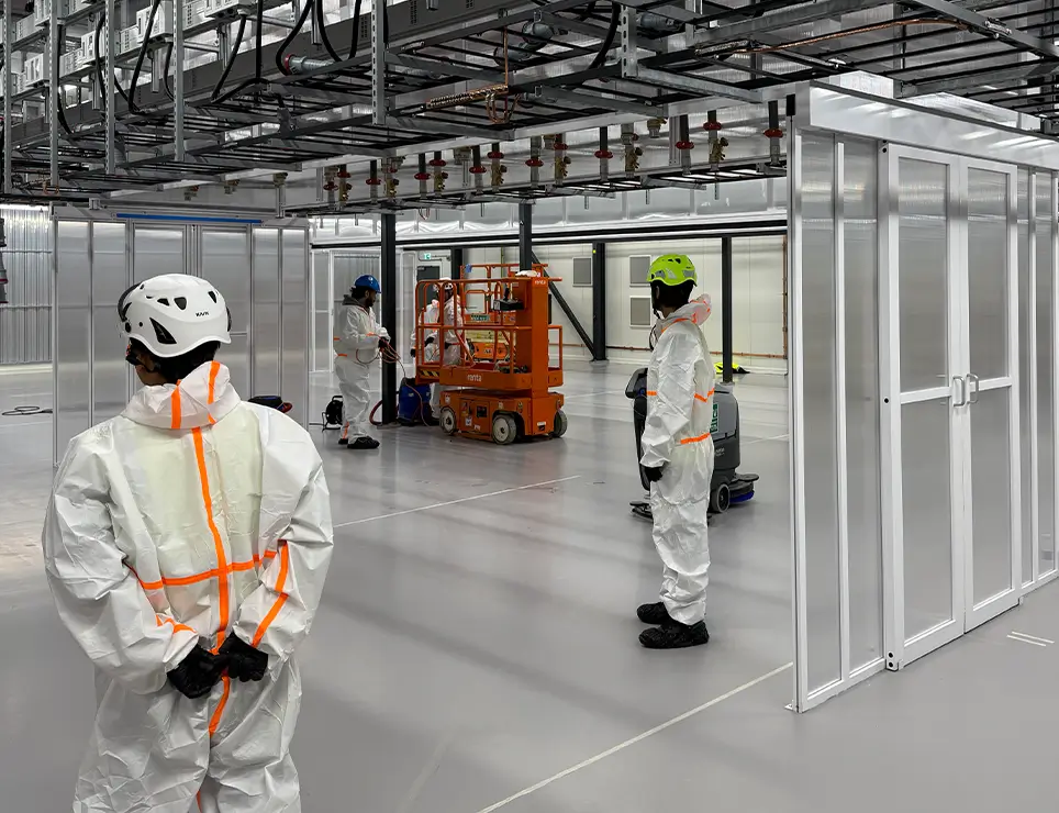 ISO-partikelkontrol-af-Datacentre-i-commissioning-fasen